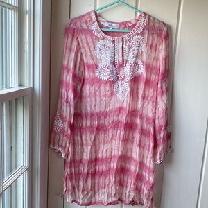 Snapdragon silk tunic
